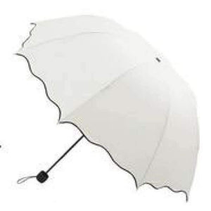 Planet Gates White Women Rain Umbrella 4 Folding Female Umbrellas Handle Comfortable Strongly Brand Princess Craft 92CM Outdoor Travel