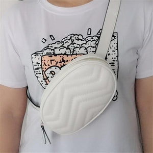 Planet Gates White Women rivets Waist Fanny Pack bags luxury brand fashion velvet leather chest belt handbag red black  high quality