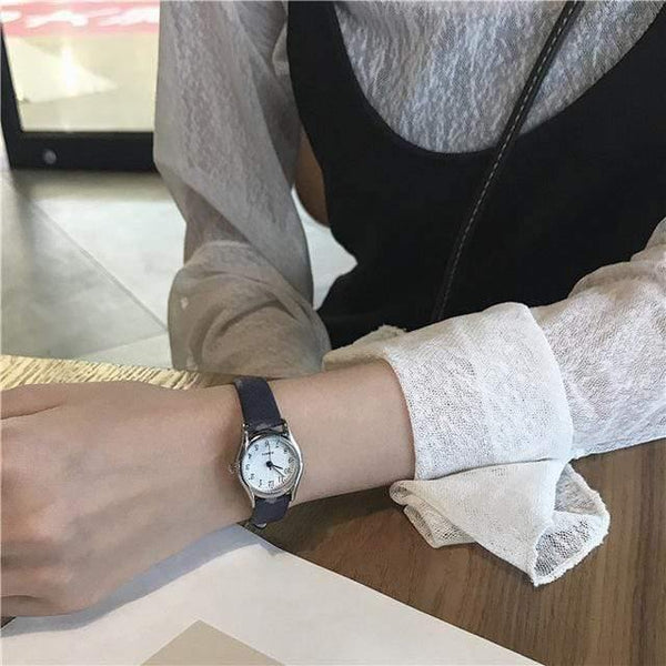 Planet Gates White Women watches Korean version casual quartz woman clock BGG brand ladies retro wrist watches leather band