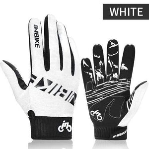 Planet Gates White / XL Finger MTB Gloves Touch Screen Cycling Gloves Anti-slip Bicycle Gloves For Men Women Sport Motorcycle MTB Bike Glove
