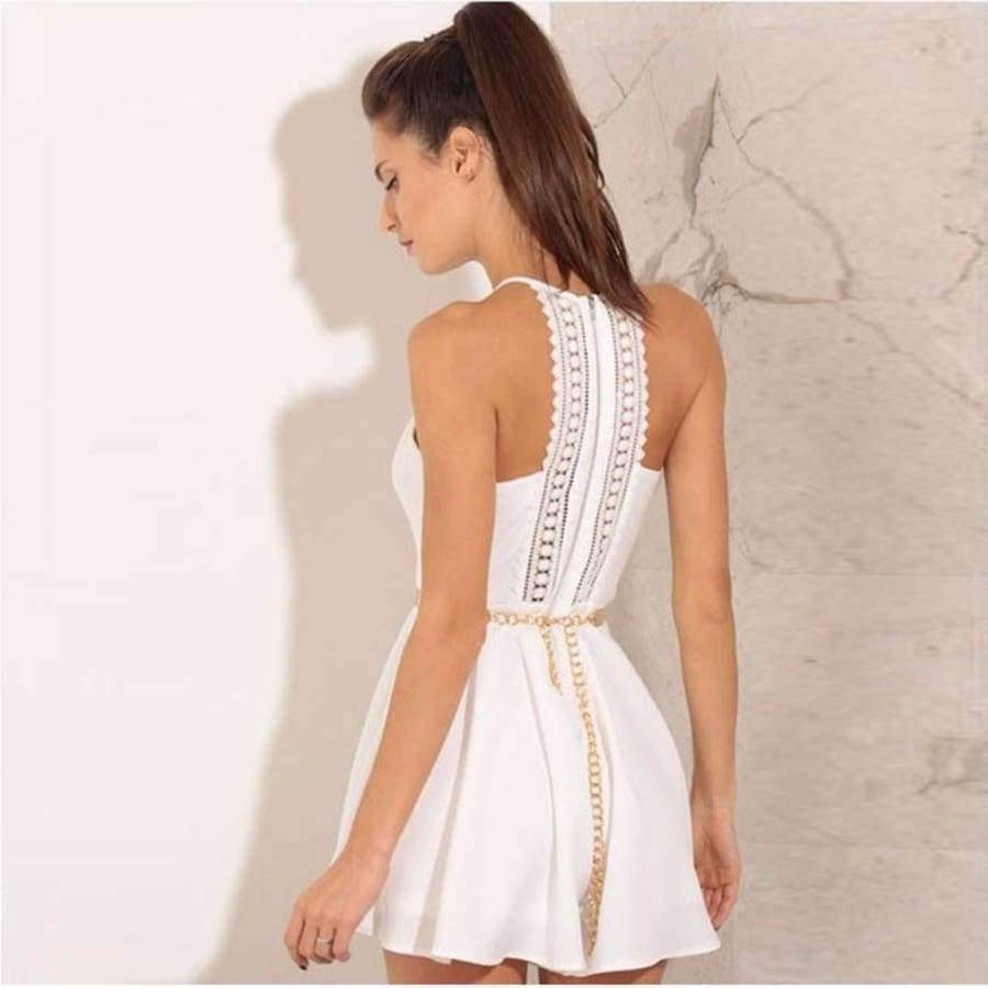 Planet Gates White / XS Jumpsuit for Women 2018 Solid Lace Sling Vest rompers womens jumpsuit Summer bodysuit women macacao feminino bodysuit