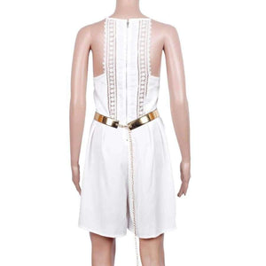 Planet Gates White / XS Jumpsuit for Women 2018 Solid Lace Sling Vest rompers womens jumpsuit Summer bodysuit women macacao feminino bodysuit