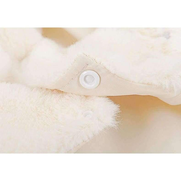 Planet Gates White / XS Pet Clothes Elegant Luxury Fur Winter Overcoat Small Dog Cat Clothes Bowknot Chihuahua