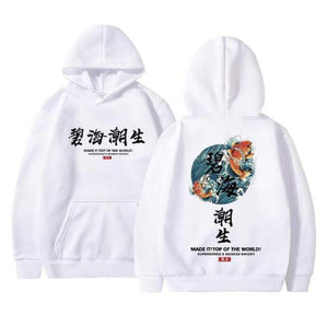 Planet Gates white / XS Streetwear Chinese characters Men Hoodies Sweatshirts Fashion Autumn Hip Hop Black Hoodie Erkek sweatshirt