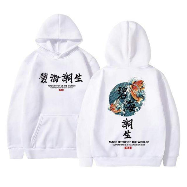Planet Gates white / XS Streetwear Chinese characters Men Hoodies Sweatshirts Fashion Autumn Hip Hop Black Hoodie Erkek sweatshirt