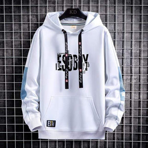Planet Gates White / XXL / China Letter Print Mens Hoodies 2021 Japanese Style Hip Hop Casual Sweatshirts Streetwear Male Hoodies Harajuku Pullover Tops