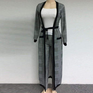 Planet Gates White / XXL Women 3 Pieces Sets Crop Top&Pencil Pants&Jacket Three Pieces Set Fashion Celebrity OL High-quality Suit Female