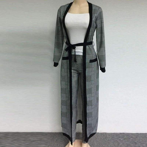 Planet Gates White / XXL Women 3 Pieces Sets Crop Top&Pencil Pants&Jacket Three Pieces Set Fashion Celebrity OL High-quality Suit Female