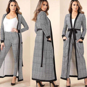 Planet Gates White / XXL Women 3 Pieces Sets Crop Top&Pencil Pants&Jacket Three Pieces Set Fashion Celebrity OL High-quality Suit Female