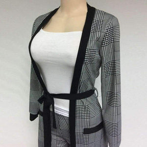 Planet Gates White / XXL Women 3 Pieces Sets Crop Top&Pencil Pants&Jacket Three Pieces Set Fashion Celebrity OL High-quality Suit Female