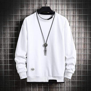 Planet Gates White / XXXL Spring Autumn Solid Color Casual Mens Hoodies Sweatshirts Men Fashion Harajuku Streetwear Hoodies Sweatshirt Tops
