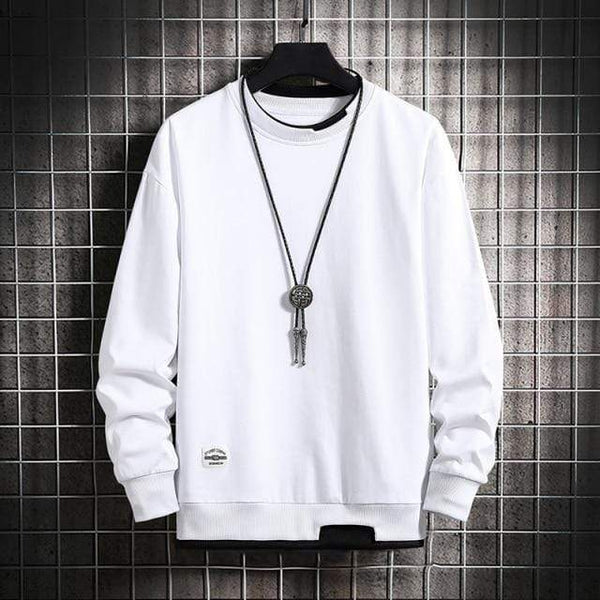 Planet Gates White / XXXL Spring Autumn Solid Color Casual Mens Hoodies Sweatshirts Men Fashion Harajuku Streetwear Hoodies Sweatshirt Tops