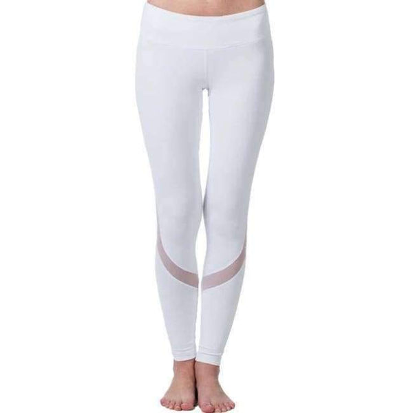 Planet Gates Whitee / L Yoga Sports Leggings For Women Sports Tight Mesh Yoga Leggings Yoga Pants Women Running Pants Tights for Women K9-002