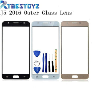 Planet Gates WhiteWithoutTools3M Samsung J5 2016 Front Outer Glass Lens For Samsung Galaxy J5 2016 J510F J510M Touch Screen Panel Replacement