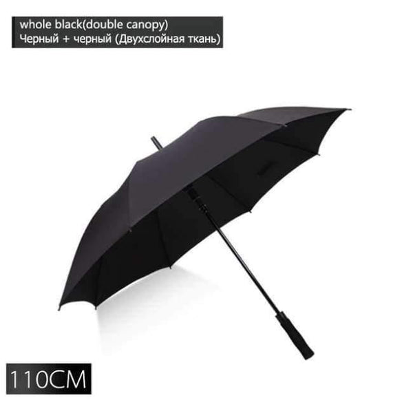 Planet Gates whole black-110CM 130cm large umbrella male golf rain umbrella windproof double-layer auto-open long handle umbrella female male