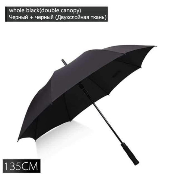 Planet Gates whole black-135CM 130cm large umbrella male golf rain umbrella windproof double-layer auto-open long handle umbrella female male