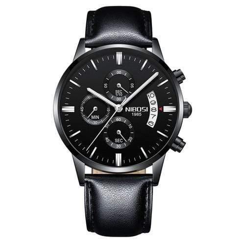 Planet Gates Whole Black Leather Mens Watches Top Brand Luxury Military Sport Quartz Watch Men Waterproof Male Sport Clock Wristwatches Relogio Masculino