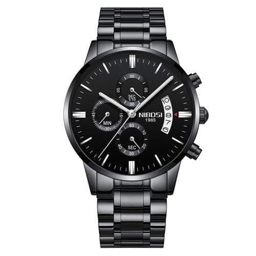 Planet Gates Whole Black Steel Men Watches Luxury Famous Top Brand Men's Fashion Casual Dress Watch Military Quartz Wristwatches Saat
