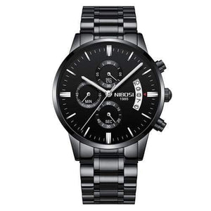 Planet Gates Whole Black Steel Mens Watches Top Brand Luxury Military Sport Quartz Watch Men Waterproof Male Sport Clock Wristwatches Relogio Masculino
