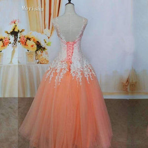 Planet Gates Whole Dress Red / 6 White Ivory Champagne Pink Orange Silver Lace Wedding Dress for brides plus size maxi formal gown Size 2-26