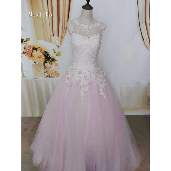 Planet Gates Whole Dress Red / 6 White Ivory Champagne Pink Orange Silver Lace Wedding Dress for brides plus size maxi formal gown Size 2-26