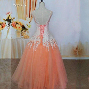 Planet Gates Whole Dress Red / 6 White Ivory Champagne Pink Orange Silver Lace Wedding Dress for brides plus size maxi formal gown Size 2-26