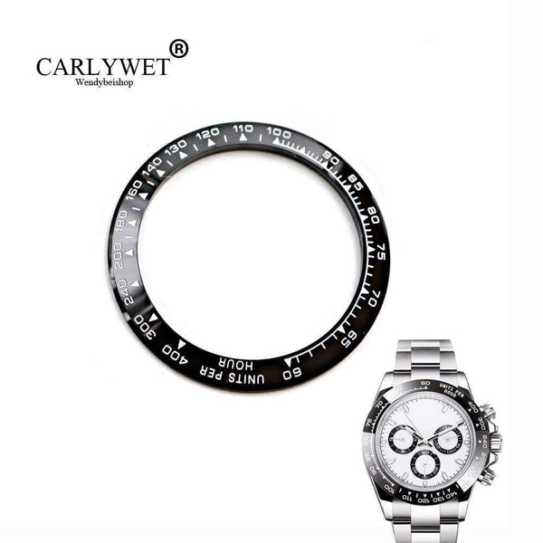 Wholesale High Quality Ceramic Black with White Writing Watch Bezel for Daytona 116500 - 116520 - Planet Gates