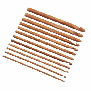 Planet Gates Wholesale Home Garden Arts Crafts Sewingneedle Arts Craft Sewing Tools Accessory 12pcs Crochet Bamboo Material (12 Pcs Crochet)