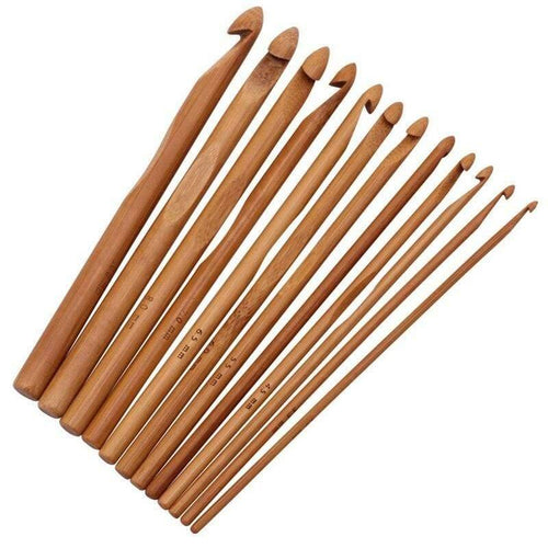 Planet Gates Wholesale Home Garden Arts Crafts Sewingneedle Arts Craft Sewing Tools Accessory 12pcs Crochet Bamboo Material (12 Pcs Crochet)