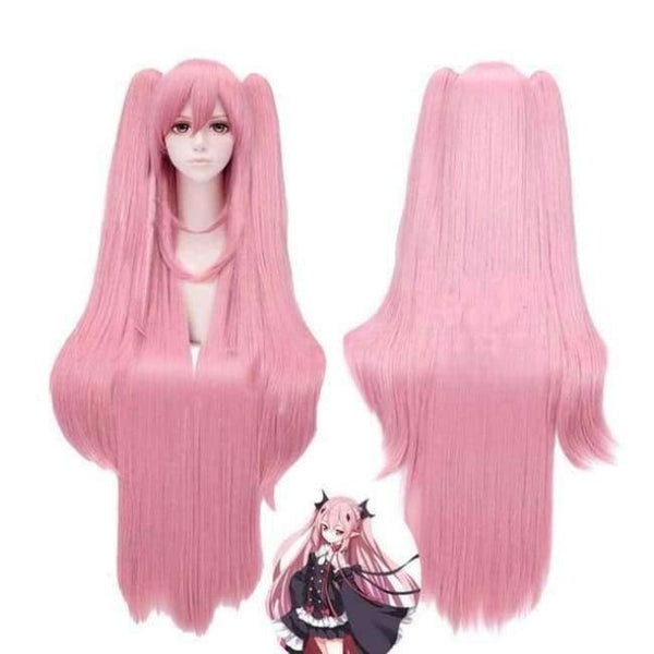 Planet Gates wigs / S Owari No Seraph Of The End Krul Tepes Wigs Cosplay Costumes Lolita Dress Vampire Uniforms 6Pcs/Set For Halloween Party