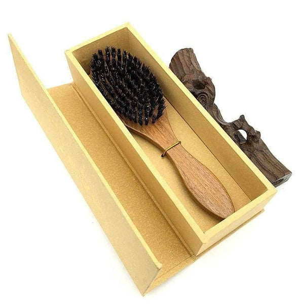 Planet Gates Wild Boar Bristles Hair Combs Brush Sandalwood Brosse Cheveux Sanglier Pinceis El Peine Hair Care Pente Styling Tools L-979