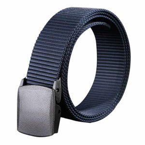 Wild-Men-Canvas Belt Hypoallergenic Metal Plastic-Automatic-Buckle High Quality Solid Size(Length X Width):110 X 3.2cm 30H
