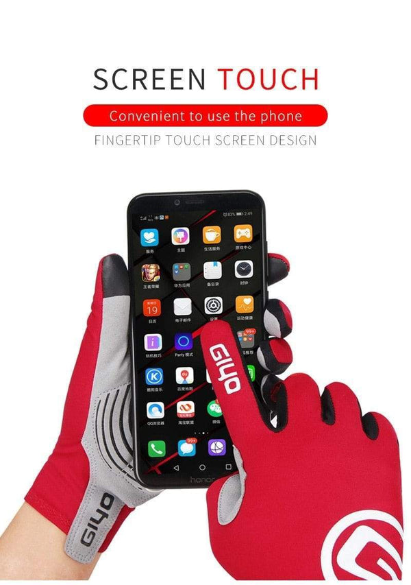 Planet Gates Wind Breaking Cycling Full Finger Gloves Touch Screen Anti-slip Bicycle Lycra Fabric Mittens Bicicleta Road Bike Long Glove