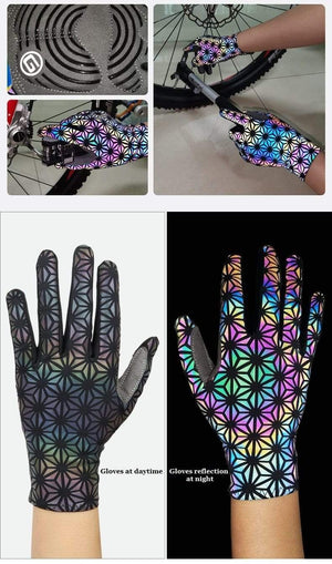 Planet Gates Wind Breaking Cycling Full Finger Gloves Touch Screen Anti-slip Bicycle Lycra Fabric Mittens Bicicleta Road Bike Long Glove