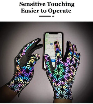 Planet Gates Wind Breaking Cycling Full Finger Gloves Touch Screen Anti-slip Bicycle Lycra Fabric Mittens Bicicleta Road Bike Long Glove