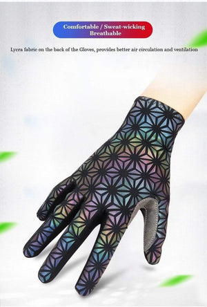 Planet Gates Wind Breaking Cycling Full Finger Gloves Touch Screen Anti-slip Bicycle Lycra Fabric Mittens Bicicleta Road Bike Long Glove