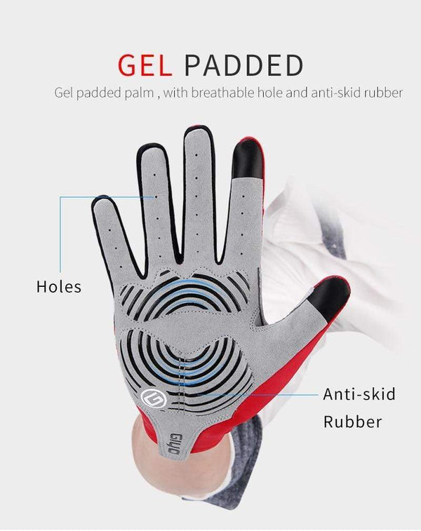 Planet Gates Wind Breaking Cycling Full Finger Gloves Touch Screen Anti-slip Bicycle Lycra Fabric Mittens Bicicleta Road Bike Long Glove