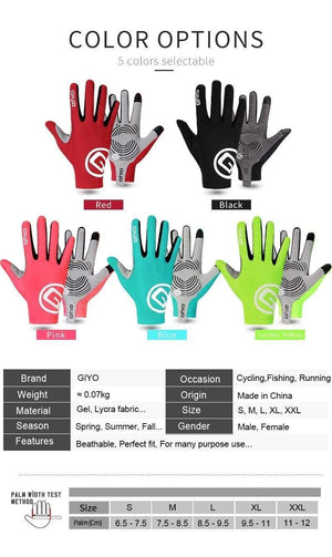Planet Gates Wind Breaking Cycling Full Finger Gloves Touch Screen Anti-slip Bicycle Lycra Fabric Mittens Bicicleta Road Bike Long Glove