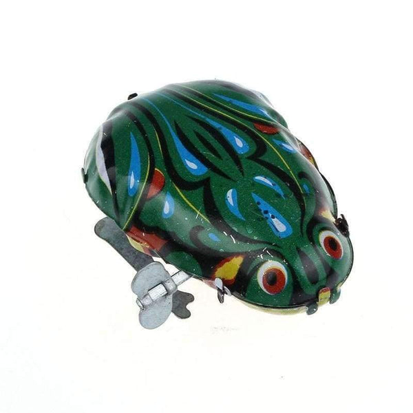 Planet Gates Wind Up Jumping Frog Iron Clockwork Toys Collectible Classic Kids Gift