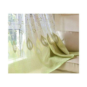 Planet Gates Window curtains for living room the bedroom the kitchen modern tulle curtains green leaves fabric blinds drapes