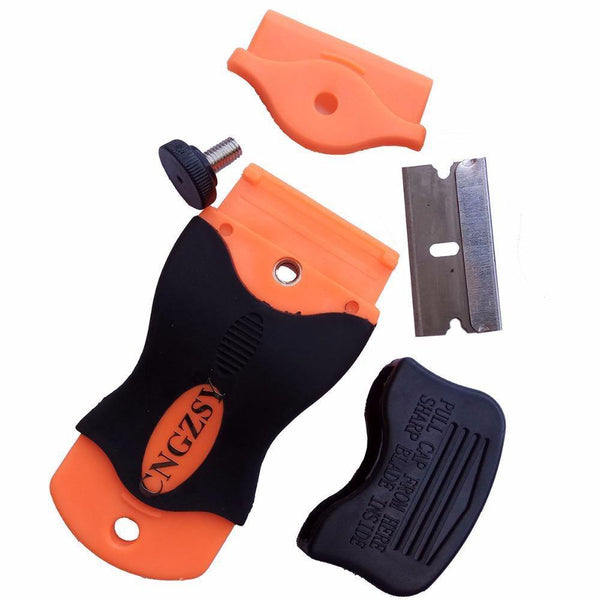 Planet Gates Window Glass Tint Tool Ceramic Oven Paint Razor Scraper Car Sticker Old Film Glue Remove Knife 1.5" Carbon Steel Blades E12+20M