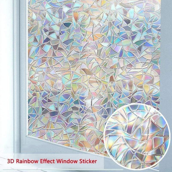 Planet Gates Window Privacy Film , 3D Decorative Glass Film Removable Self Adhesive Glass Sticker Static Cling Window Paper