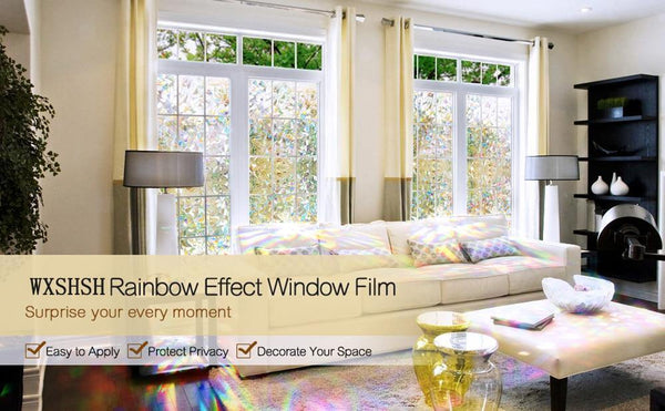 Planet Gates Window Privacy Film , 3D Decorative Glass Film Removable Self Adhesive Glass Sticker Static Cling Window Paper