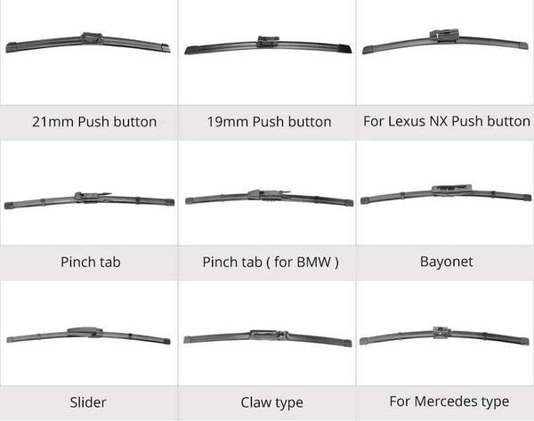 Planet Gates Windscreen Wiper Blades for Mazda CX-5 CX5 Fit Hook Arms / Push button arm  2012 2013 2014 2015 2016 2017 2018