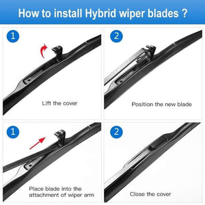Planet Gates Windscreen Wiper Blades for Mazda CX-5 CX5 Fit Hook Arms / Push button arm  2012 2013 2014 2015 2016 2017 2018