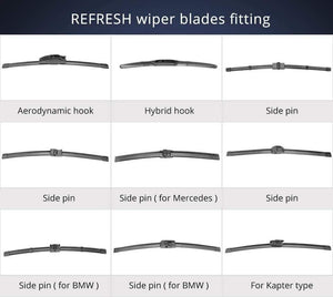 Planet Gates Windscreen Wiper Blades for Mazda CX-5 CX5 Fit Hook Arms / Push button arm  2012 2013 2014 2015 2016 2017 2018