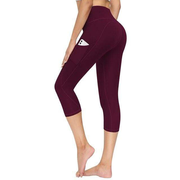 Planet Gates Wine Length 7 / XS Yoga Pants Gym Sport Seamless Push Up Leggings Women Fitness High Waist Butt Lift Workout Tights on for Woman Female Leggins
