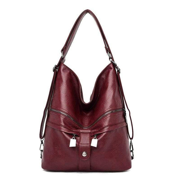 Leather Multifunction Women Bags Fashion Female Large Capacity School Bag Women Shoulder Bags