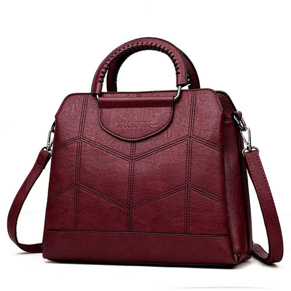 Quality Leather Crossbody Bags For Women  Fashion Embroidery Shoulder Bag Female Handbags