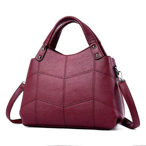 Women Bag Vintage Embroidery Shoulder Bag Women Handbags Soft PU Leather Crossbody Bags